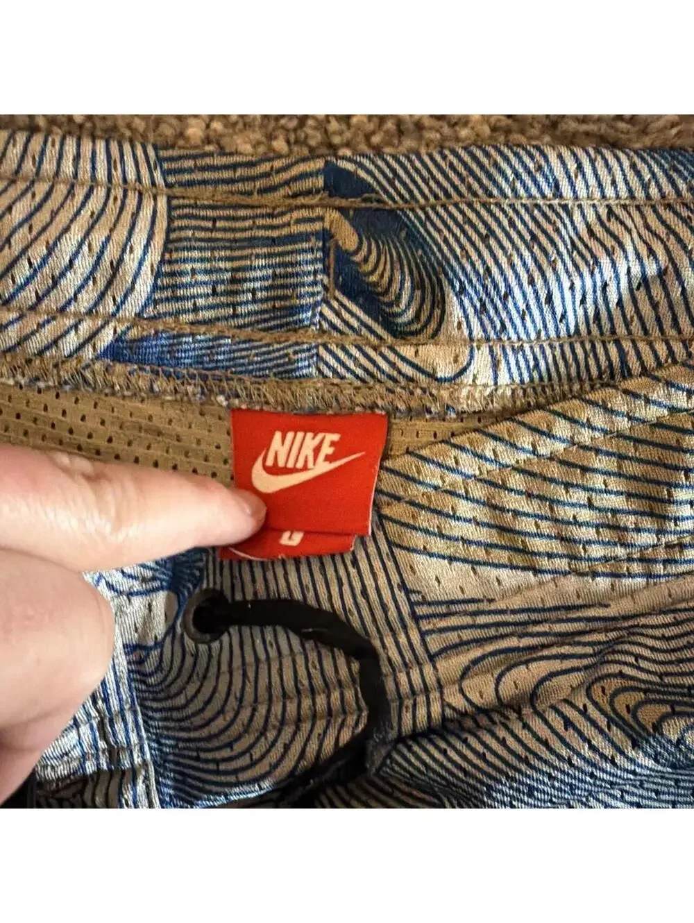Nike Men's Blue and Grey Shorts